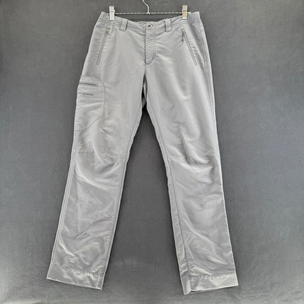 Patagonia Womens Gray Hiking Climbing Pants Outdoor Technical Trousers Size 8